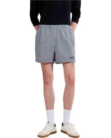 ELLESSE SYLBIO BADESHORTS WEISS DUNKELBLAU GESTREIFT