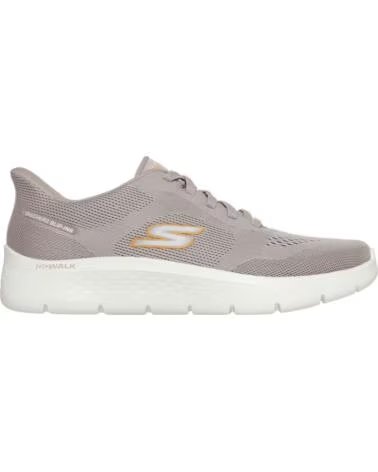 SKECHERS BASKETS HOMME BEIGE SLIP-INS GO WALK