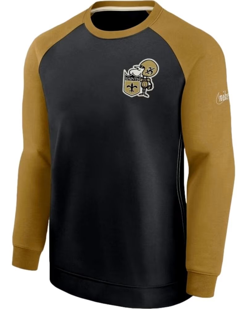 NIKE NFL FELPA UOMO NERO ORO NEGRO