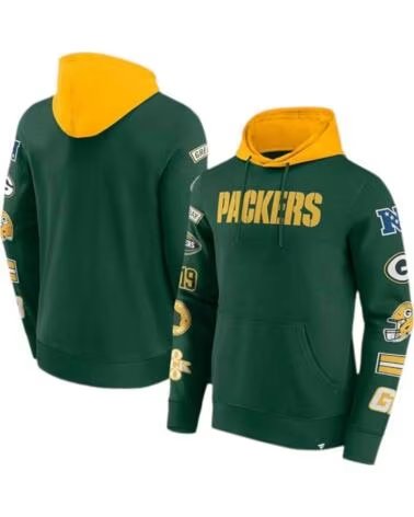 FANATICS FELPA CON CAPPUCCIO DA UOMO VERDE