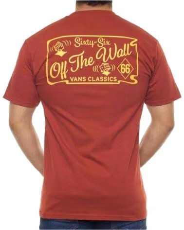 VANS OFF THE WALL CAMISETA HOMBRE MARRÓN