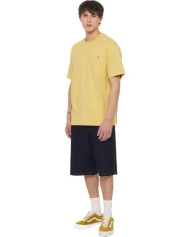 DICKIES T-SHIRT MANICA CORTA CON TASCHINO GIALLO AMARILLO