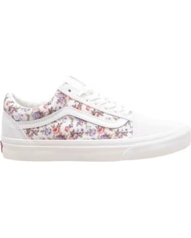 VANS OFF THE WALL SNEAKERS OLD SKOOL STAMPA FLOREALE BIANCO BLANCO