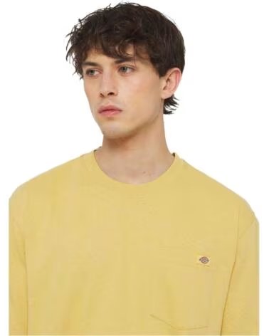 DICKIES T-SHIRT MANICA CORTA CON TASCHINO GIALLO AMARILLO