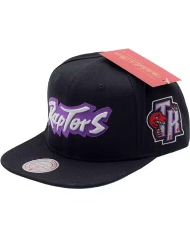 MITCHELL NESS BONÉ SNAPBACK TORONTO RAPTORS PRETO HOMEM NEGRO