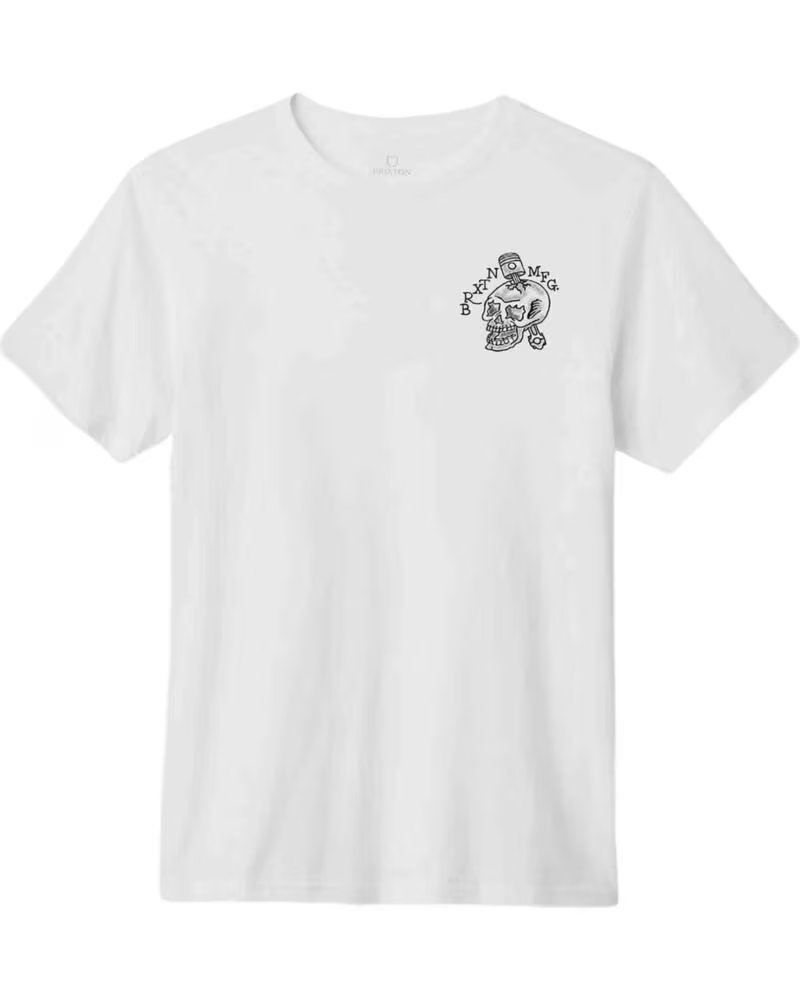 BRIXTON HERREN T-SHIRT WEISS BLANCO