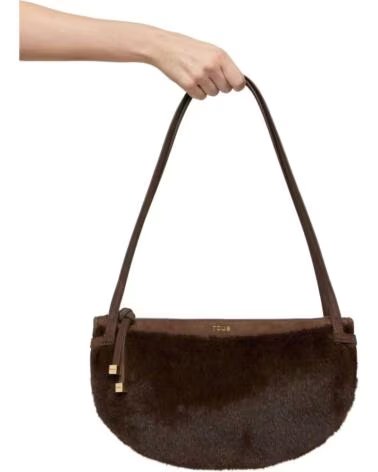 BORSA A TRACOLLA TOUS IN PELLICCIA MARRONE DA DONNA MARRON