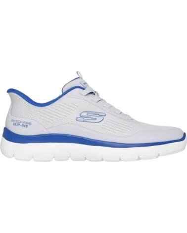 SKECHERS SCARPE DA GINNASTICA PER UOMO SLIP-INS GRIGIO BLU