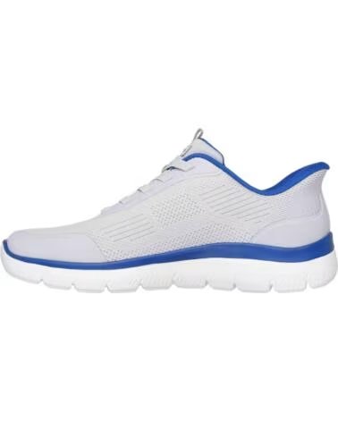 SKECHERS SCARPE DA GINNASTICA PER UOMO SLIP-INS GRIGIO BLU