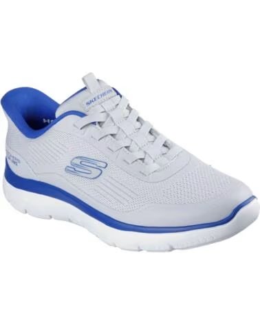 SKECHERS SCARPE DA GINNASTICA PER UOMO SLIP-INS GRIGIO BLU