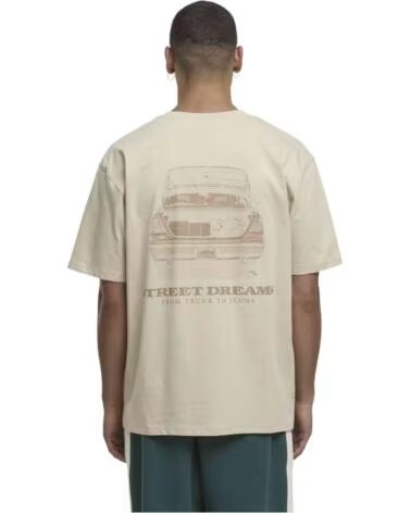 KARL KANI SLOGAN BOXY T-SHIRT BEIGE