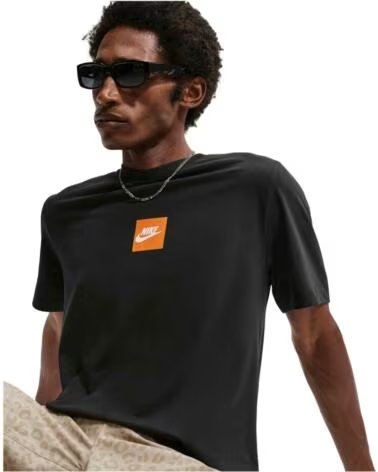 NIKE T-SHIRT A MANICA CORTA DA UOMO NERA NEGRO