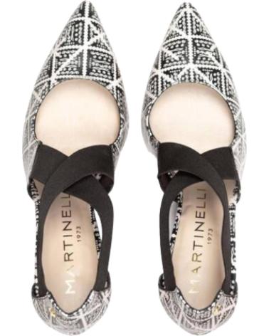 Zapatos de tacón de Mujer MARTINELLI ZAPATOS PIEL ESTAMPADOS VESTIR BLACK