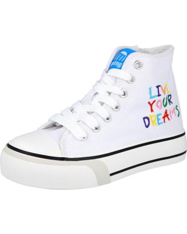 Sportif pour Fille MTNG 48717-C45305 ZAPATILLAS LONA NINA BLANCO