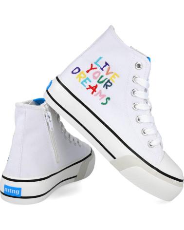 Sportif pour Fille MTNG 48717-C45305 ZAPATILLAS LONA NINA BLANCO