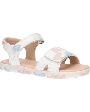 Sandalias de Niña GEOX J358ZA 000BC J S HAITI C1Z8W WHITE-LT ROSE