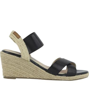 Zapatos de cuña de Mujer REFRESH 61778 ELAST NEGRO ELAST  NEGRO