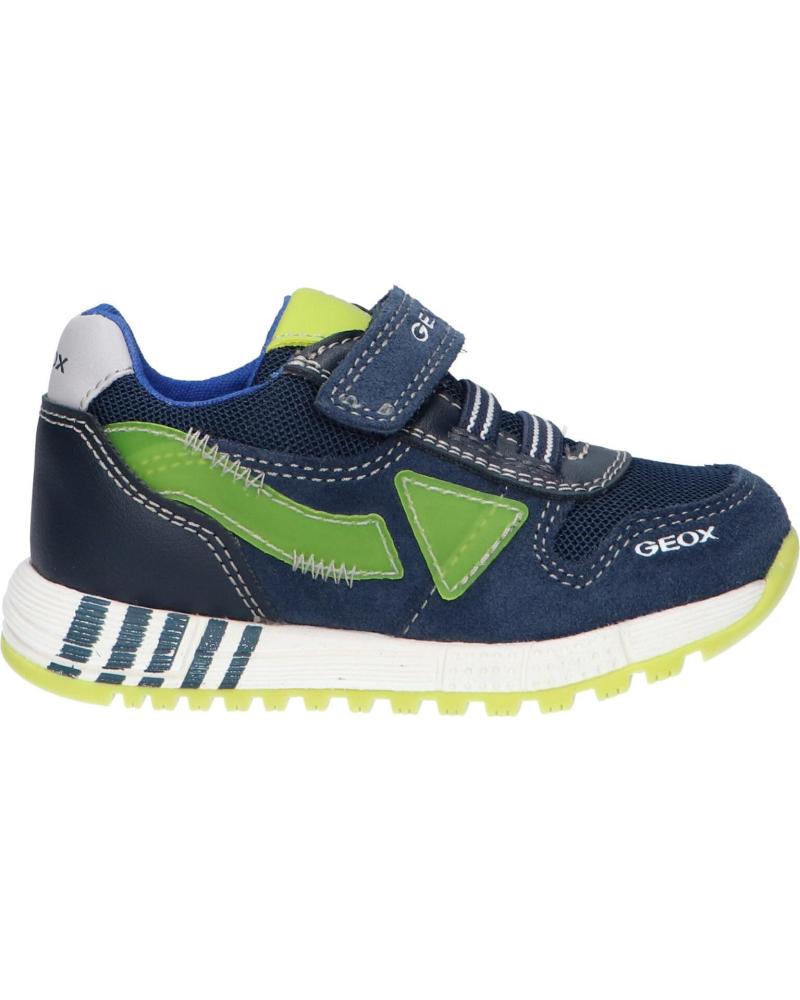Sportschuhe für Junge GEOX B253CA 02214 B ALBEN C4502 NAVY-FLUO YELLOW