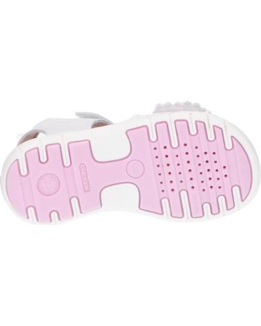 Sandalen für Mädchen GEOX B354MA 08522 B S DELHI C0406 WHITE-PINK