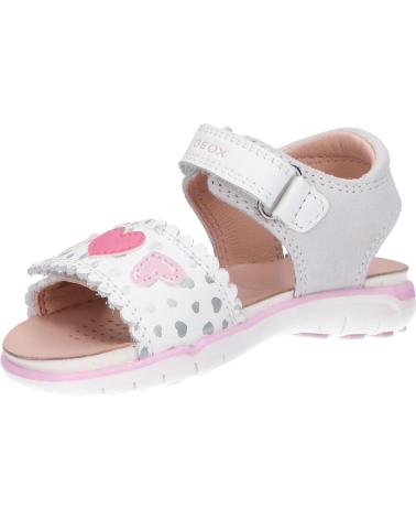 Sandalen für Mädchen GEOX B354MA 08522 B S DELHI C0406 WHITE-PINK