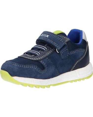 Sportschuhe für Junge GEOX B253CA 02214 B ALBEN C4502 NAVY-FLUO YELLOW