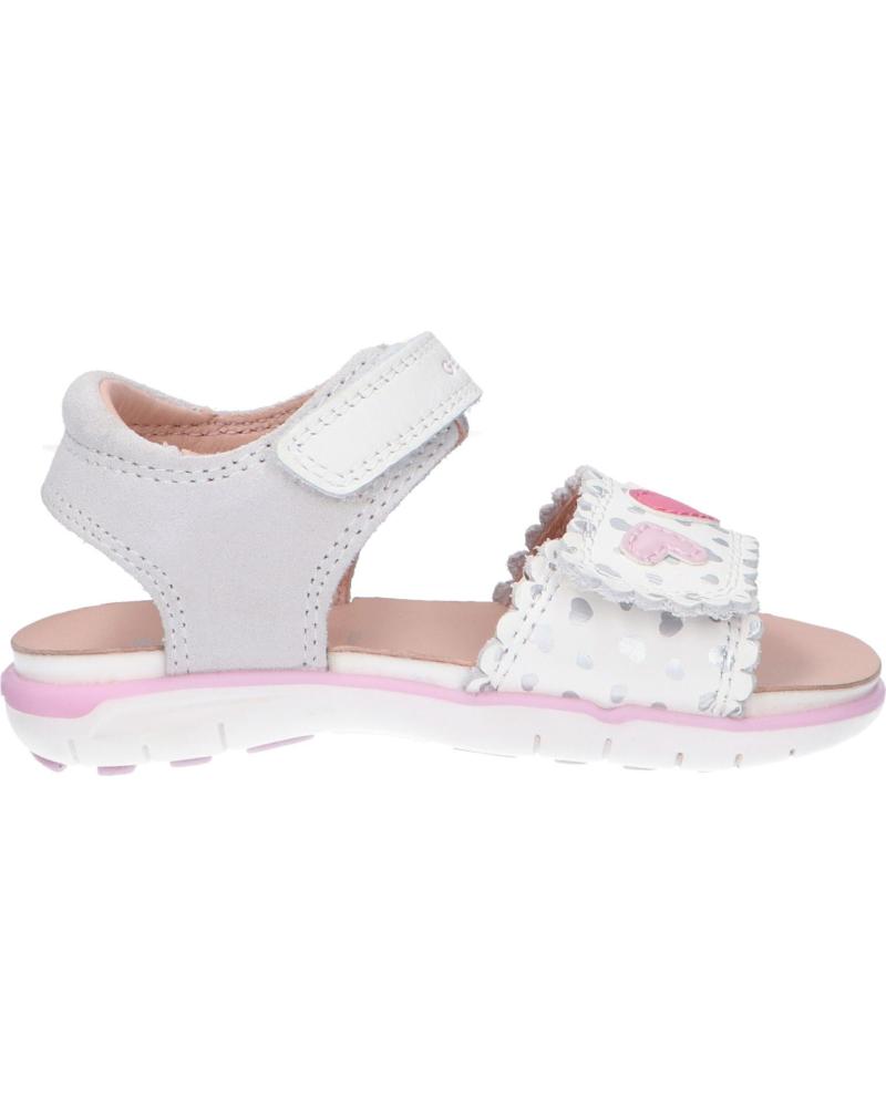 Sandalen für Mädchen GEOX B354MA 08522 B S DELHI C0406 WHITE-PINK