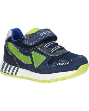 Sportschuhe für Junge GEOX B253CA 02214 B ALBEN C4502 NAVY-FLUO YELLOW