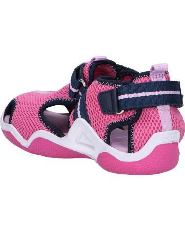 Sandalen für Damen und Mädchen GEOX J1508A 01454 J WADER C8NF4 FUCHSIA-NAVY
