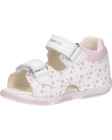 Sandalen für Mädchen GEOX B250YB 00085 B S TAPUZ C0406 WHITE-PINK