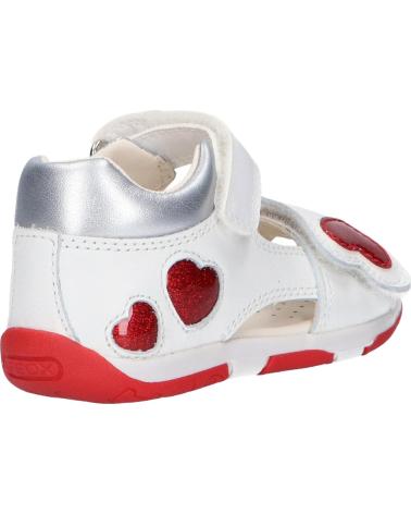 Sandalen für Mädchen GEOX B350YD 085KC B S TAPUZ C0050 WHITE-RED