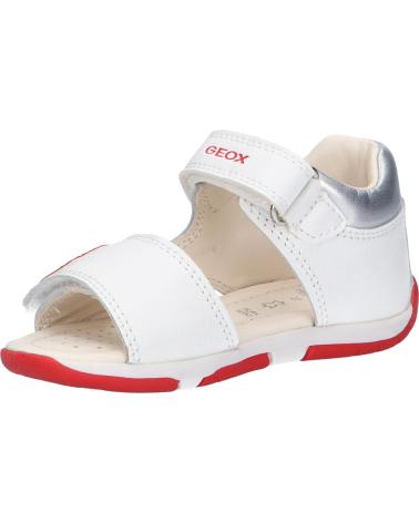 Sandalen für Mädchen GEOX B350YD 085KC B S TAPUZ C0050 WHITE-RED