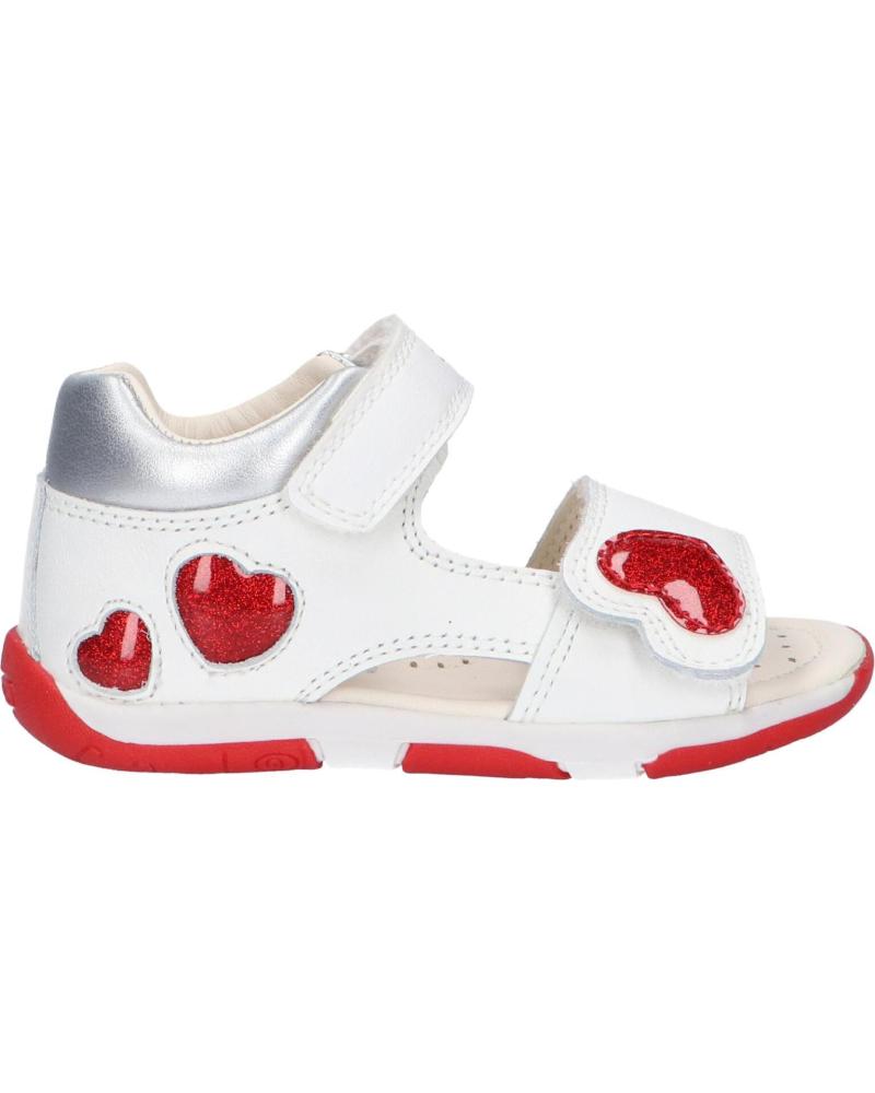 Sandalen für Mädchen GEOX B350YD 085KC B S TAPUZ C0050 WHITE-RED