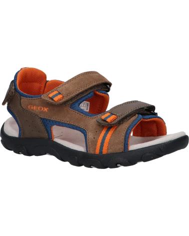 Sandálias de Menino GEOX J2524A 01422 J S STRADA C6402 BROWN-AVIO