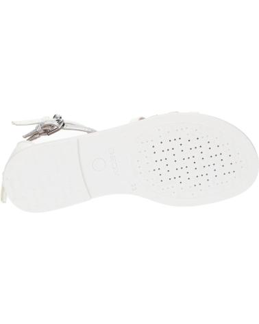 Sandalen für Damen und Mädchen GEOX J7235D 054AJ J S KARLY C0007 WHITE-SILVER