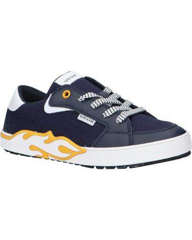 Sneaker für Junge GEOX J35HLA 01054 J ALPHABEET C0657 NAVY-YELLOW