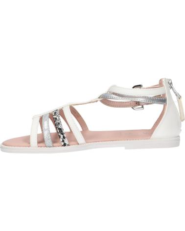 Sandalen für Damen und Mädchen GEOX J7235D 054AJ J S KARLY C0007 WHITE-SILVER