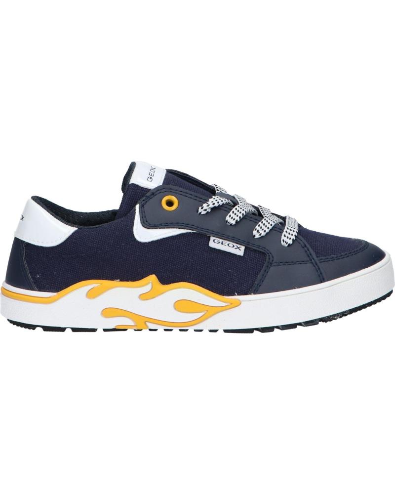 Sneaker für Junge GEOX J35HLA 01054 J ALPHABEET C0657 NAVY-YELLOW