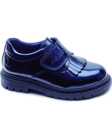 Zapatos de Niña y Niño PABLOSKY COLEGIAL CHAROL CON VELCRO CHAROL KAYAK MARINO