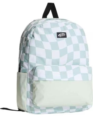 VANS OFF THE WALL Mochila Vans Old Skool Classic Backpack Dusty Mint Checkerboard en verde para unisex DUSTY MINT