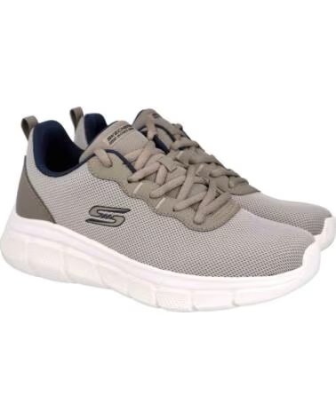 SKECHERS BASKETS 070-180487 TAUPE HOMME