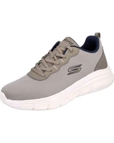 SKECHERS BASKETS 070-180487 TAUPE HOMME