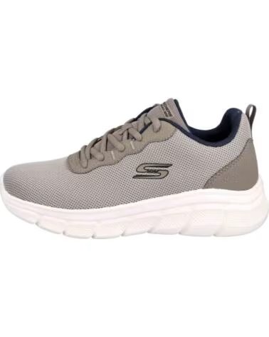 SKECHERS BASKETS 070-180487 TAUPE HOMME
