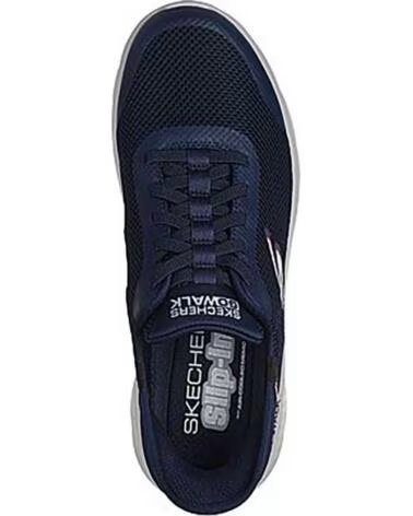 SKECHERS SCARPE DA GINNASTICA GO WALK SLIP-INS 070-338937 UOMO BLU AZUL