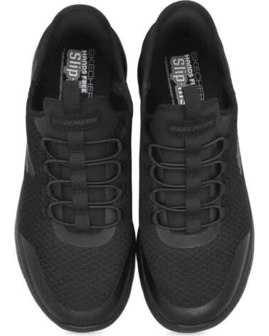 SKECHERS SCARPE DA GINNASTICA SLIP-INS 070-343725 UNISEX NERO NEGRO
