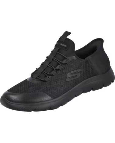 SKECHERS SCARPE DA GINNASTICA SLIP-INS 070-343725 UNISEX NERO NEGRO