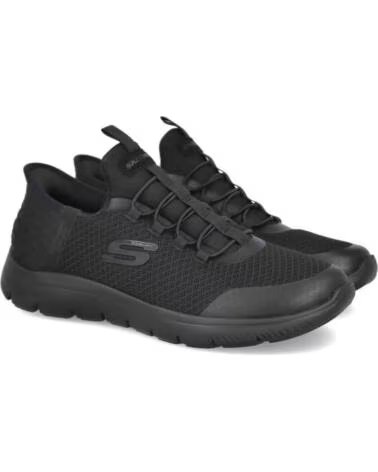 SKECHERS SCARPE DA GINNASTICA SLIP-INS 070-343725 UNISEX NERO NEGRO