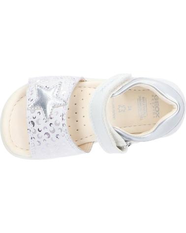 Sandálias de Menina GEOX B251YA 007NF B S ALUL C0007 WHITE-SILVER