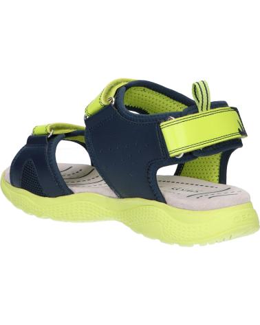 Sandali per Bambino GEOX J25GPB 014CE J S SPLUSH C0749 NAVY-LIME