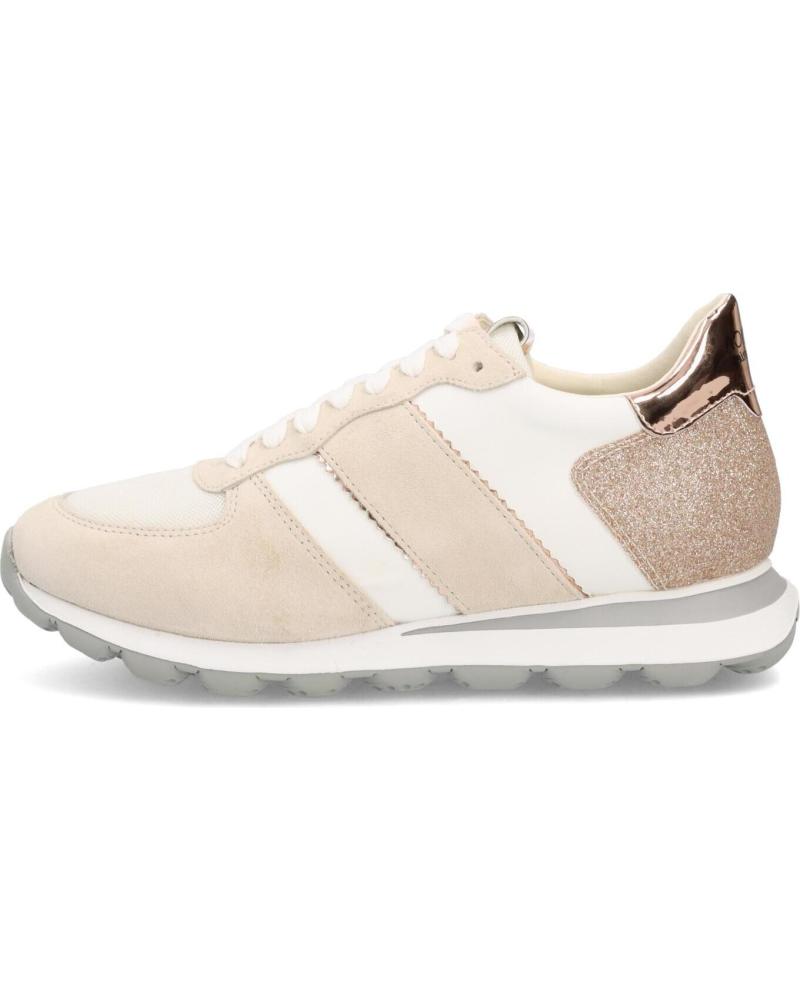 Zapatillas deporte de Mujer GEOX SNEAKER CON GLITTER OFF WHITE