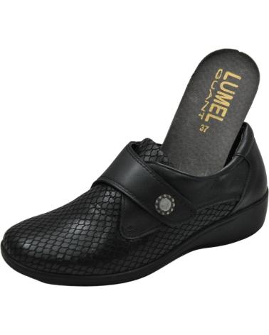 Chaussures pour Femme LUMEL GUANT - ZAPATO CON CIERRE DE VELCRO ANCHO ESPECIAL BLACK 003-738